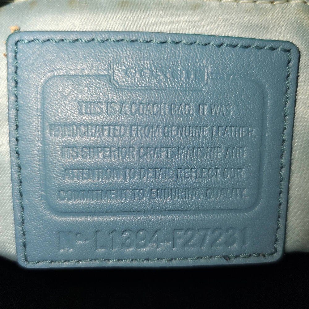 Coach Campbell Leather Satchel/Crossbody Purse - Picture 5 of 9